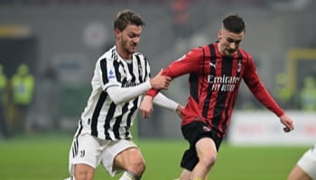 AC Milan vs. Juventus, Alexis Saelemaekers en Daniele Rugani